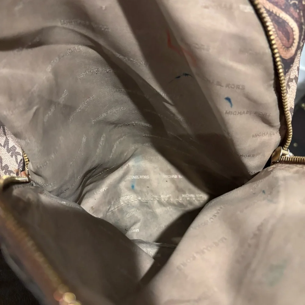 Michael Kors paisley printed canvas and leather backpack - Picture 14 of 14